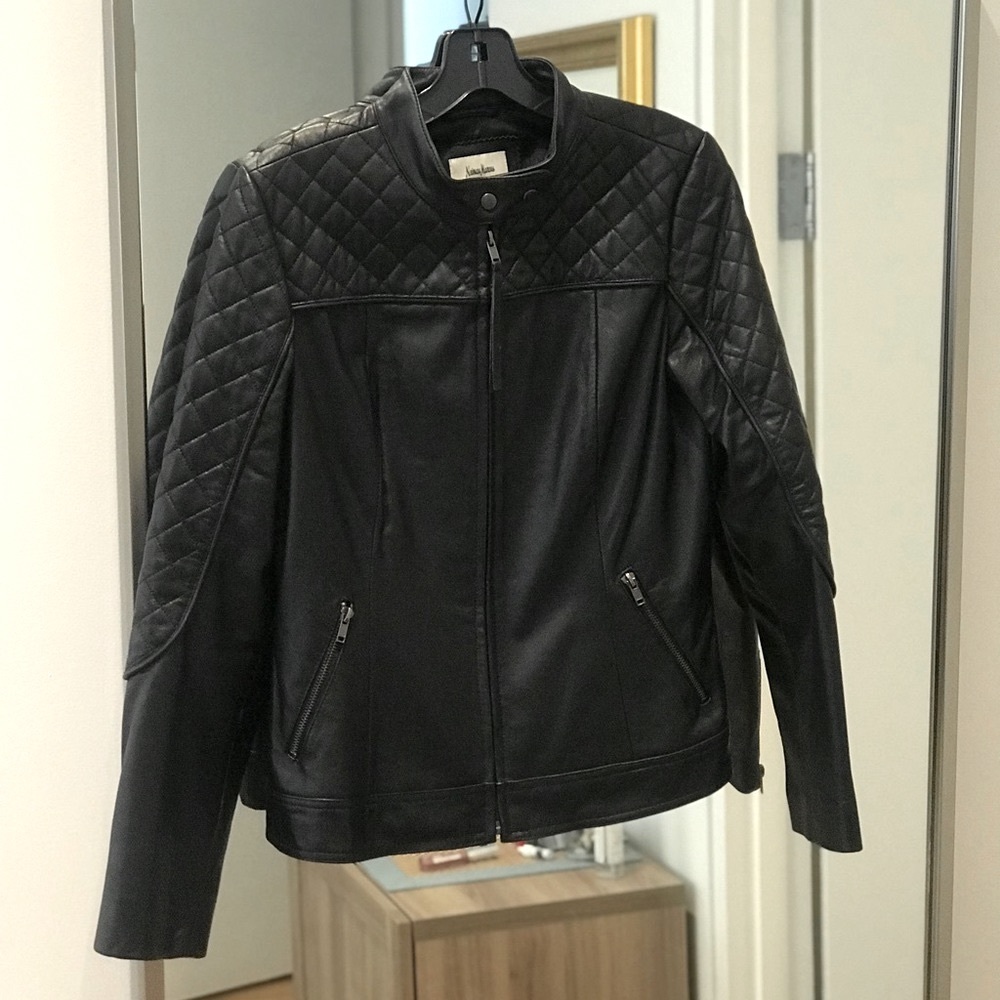 Quilted Leather Motorcycle Jacket
